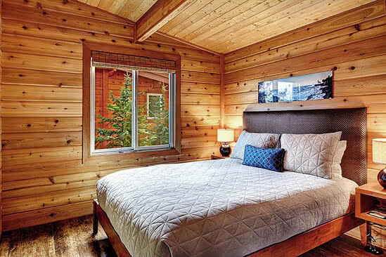 Waterfront Cabin Bedroom