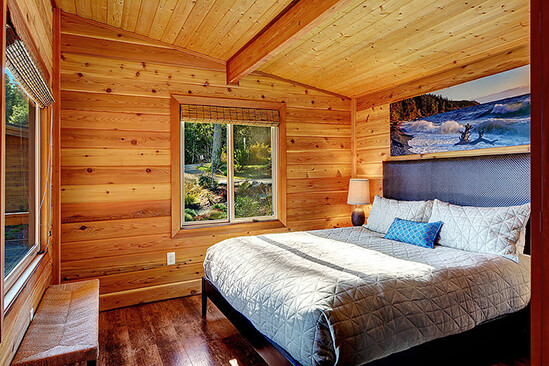 Two Bedroom Water View King Cabin Bedroom